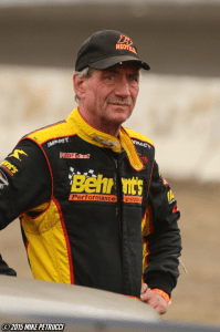 "The Jeffer" Jeff Heotzler before the start of the Eastern States 200.