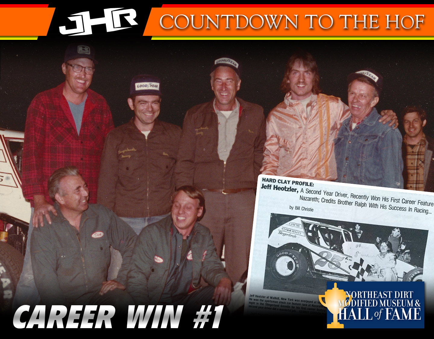 Jeff Heotzler Dirt Modified Hall of Fame - First Career Win